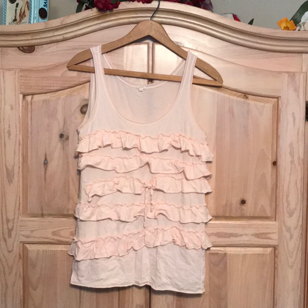 j Crew Ruffle tank